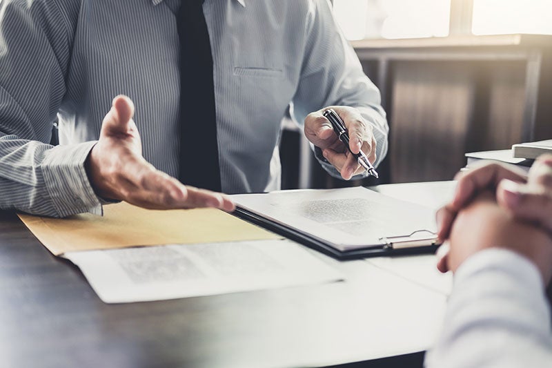 Legal paperwork and consultation