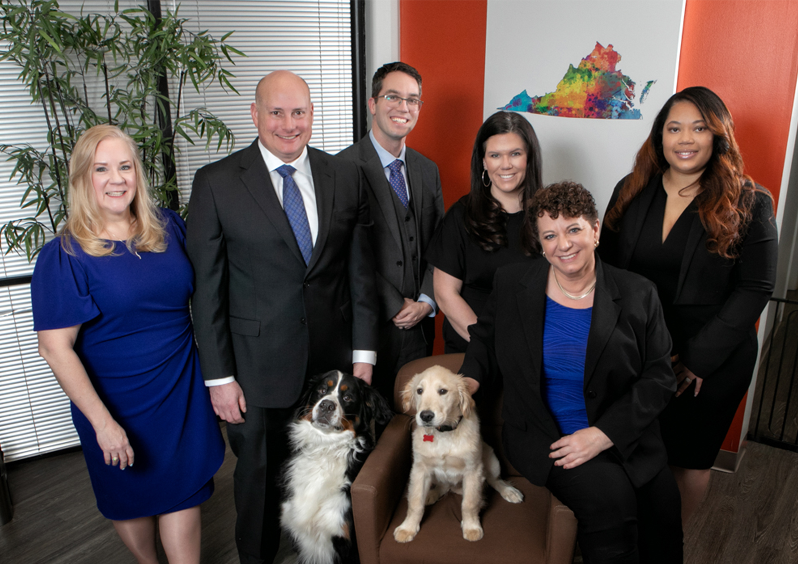 Group photo of firm attorneys and staff